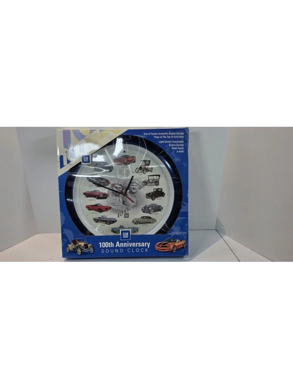 GM 100th Anniversary Sound Clock 12 Engine Sounds Chevrolet New in Box